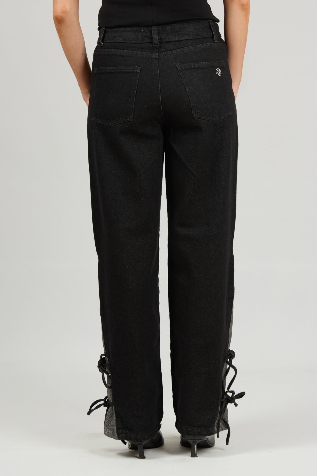 Black Ribbon Jeans